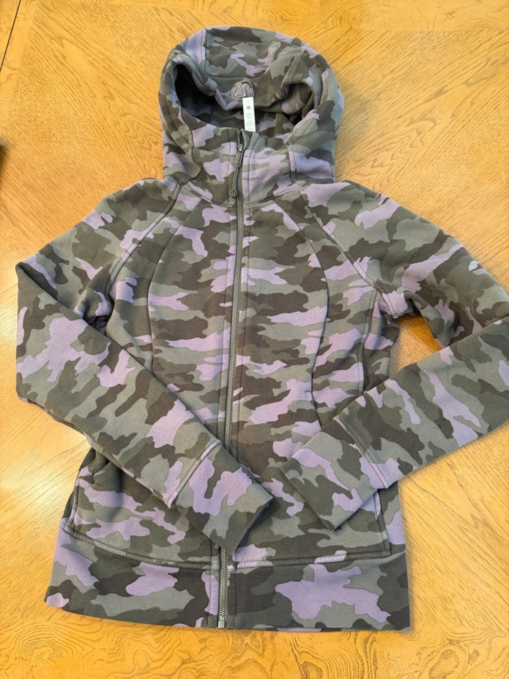 Lululemon Camo Scuba Hoodie Size 6